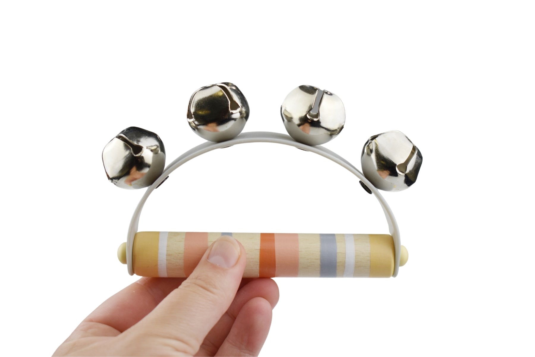 Wooden Jingle Bell Shakers - Handcrafted Musical Instruments for Kids, Christmas Decor & Holiday Parties - Perfect for Classroom Activities, Festive Celebrations and Sensory Play