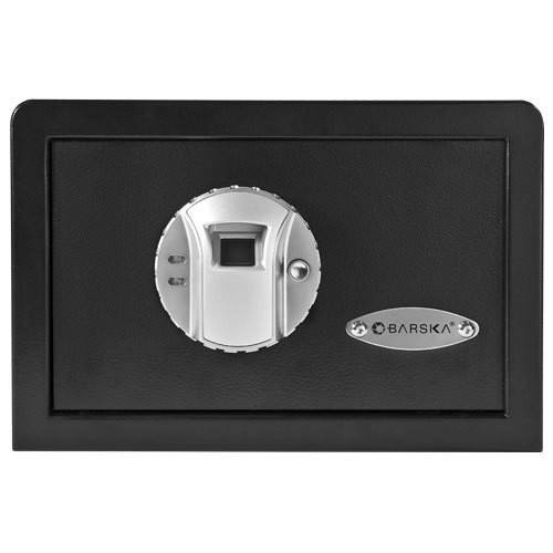 Barska AX11620 Compact Biometric Safe - Portable Fingerprint Security Box for Home, Office & Travel - Protect Jewelry, Cash & Documents