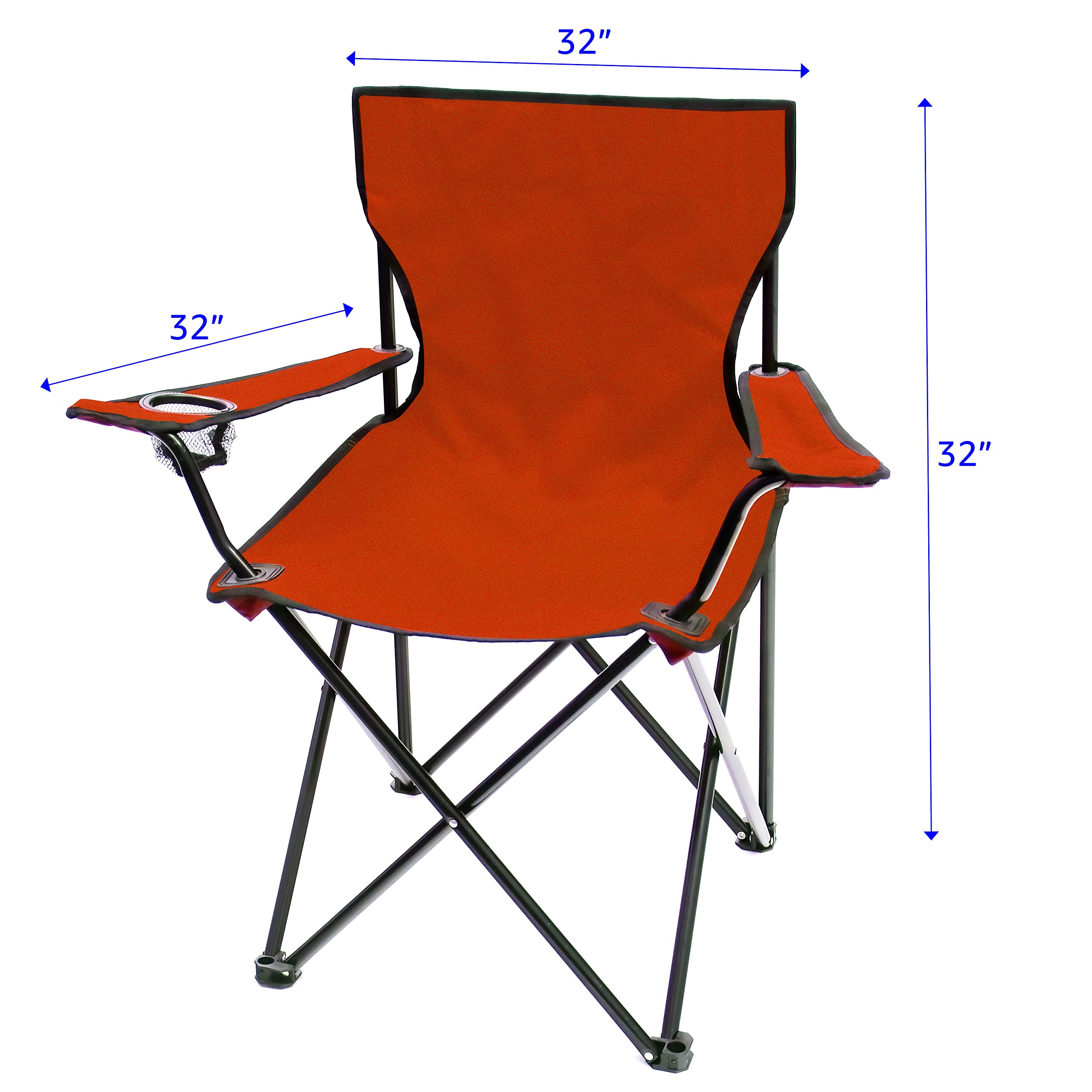 Trademark Innovations Folding Outdoor Beach Camp Chair - Portable, Lightweight, 18