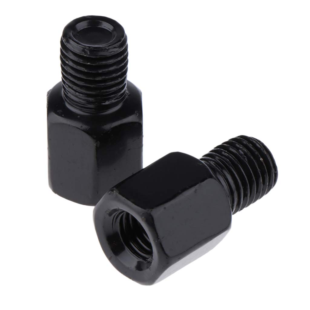 Dolity RH 8mm to 10mm Mirror Adapters for Motorcycle & Scooter - Universal Fit for Handlebar Mirrors Upgrade (Perfect for Harley, Honda, Yamaha Models)