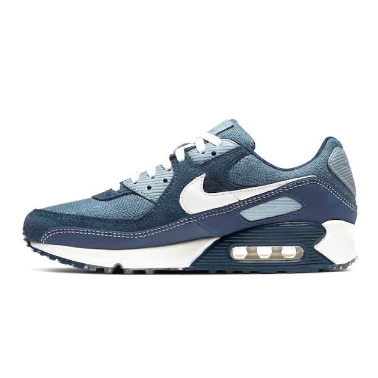 Nike Air Max 90 Denim Cork Sneakers - Diffused Blue & White Retro Running Shoes for Men & Women | Perfect for Casual Wear, Street Style & Gym Workouts