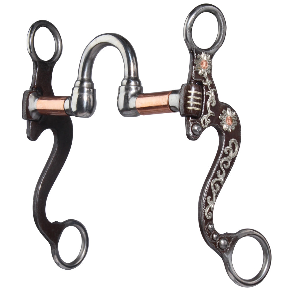 5 1/4 Inch Professional Choice Horse Bit with Small Flower Correction - Perfect for Training & Dressage Riding