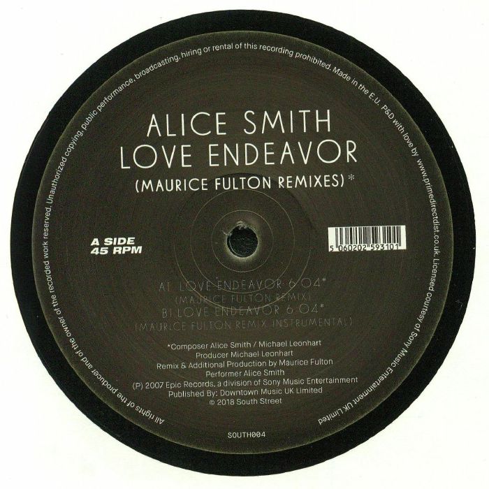 Alice Smith – Love Endeavor South Street – SOUTH004 | Romantic Home Decor & Gift for Couples | Perfect for Anniversaries, Weddings & Valentine's Day
