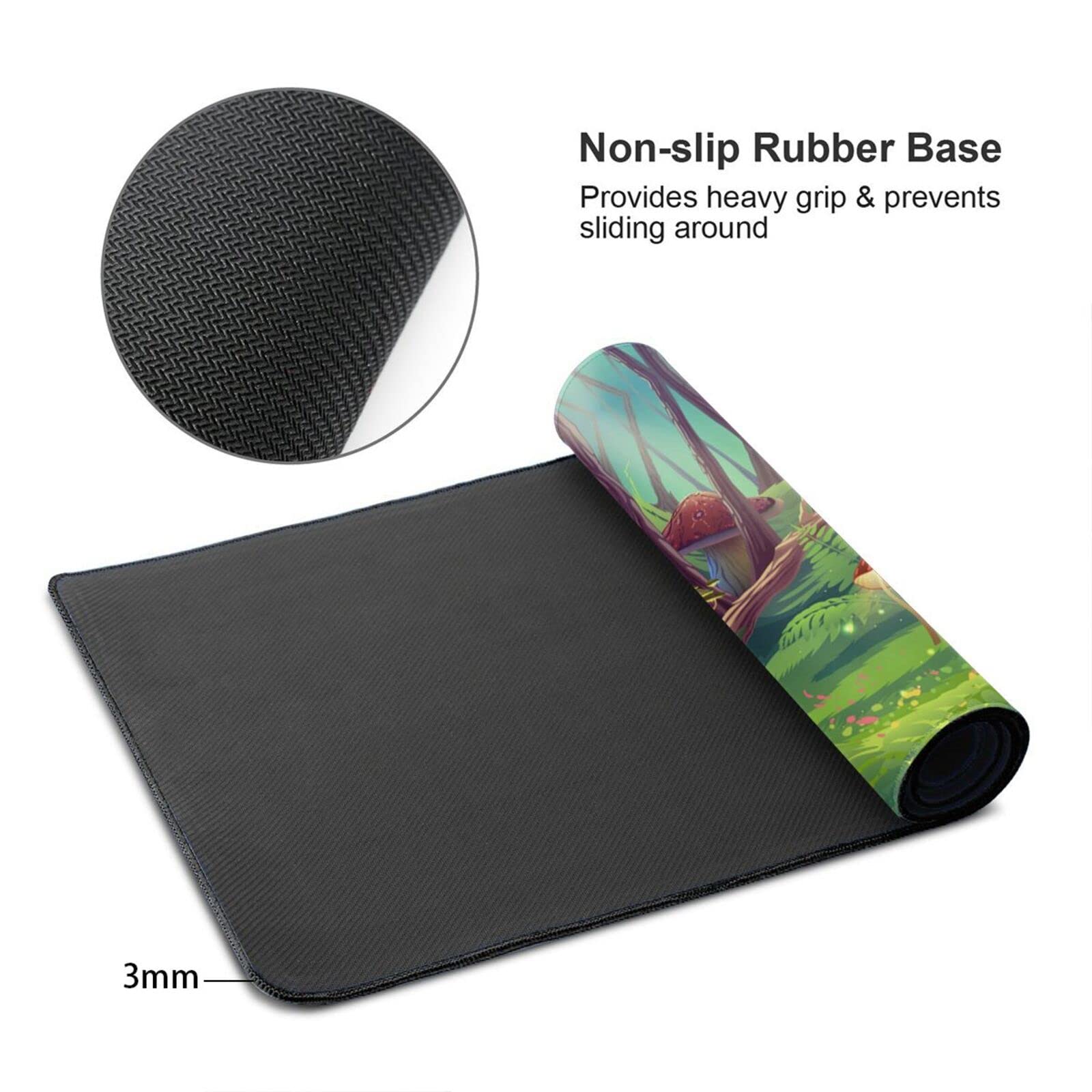 Fantasy Landscape Large Mouse Pad - Extended Gaming Mouse Mat with Nature Design for Computer & Keyboard - Perfect for Gaming, Office Work & Home Use