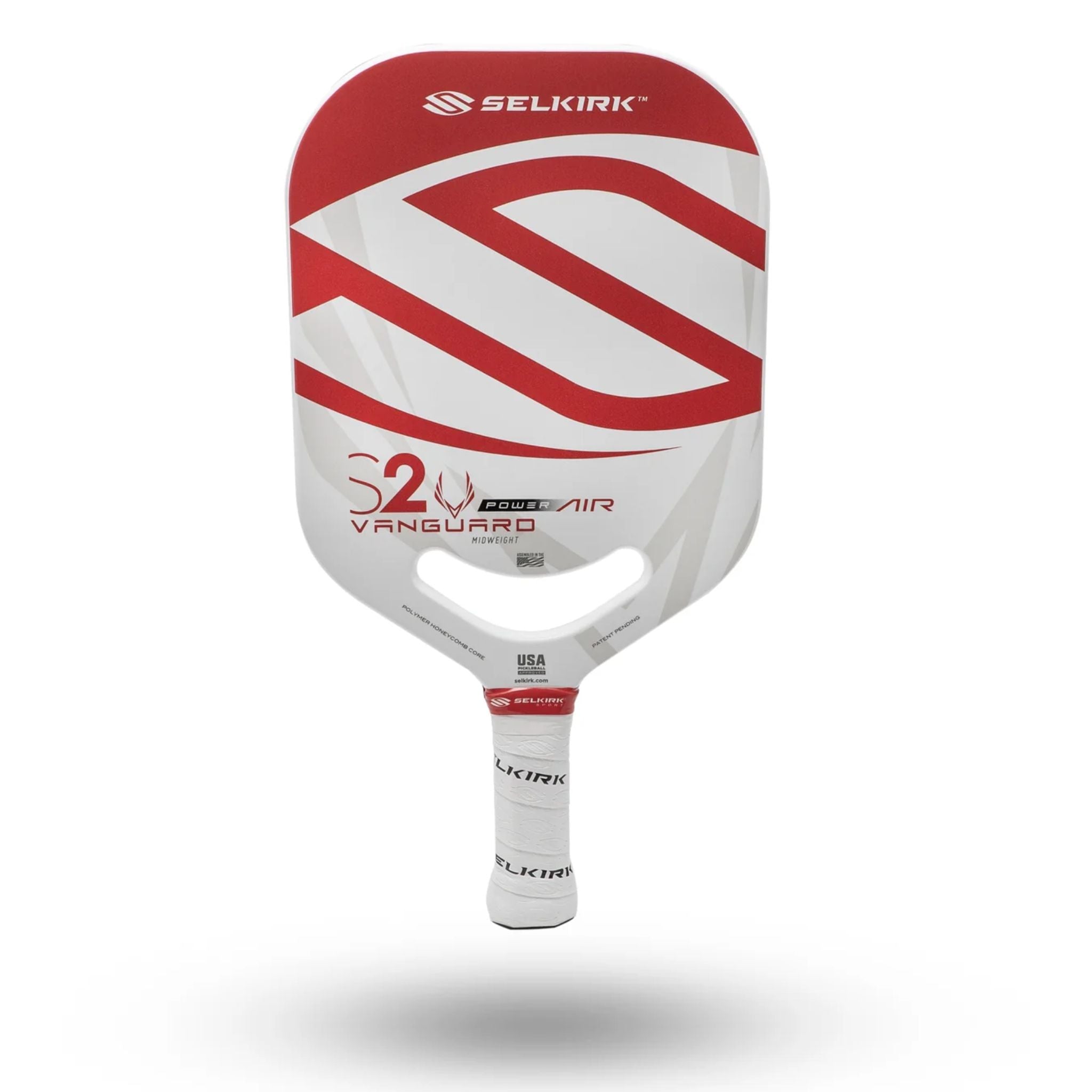 Selkirk Vanguard Power Air S2 Pickleball Paddle - Red | USAPA Approved | Lightweight & Durable | Perfect for Competitive Play & Outdoor Games