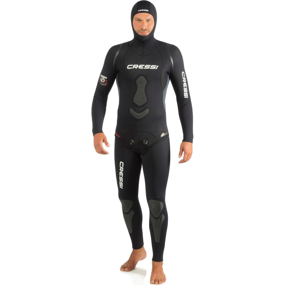 Cressi Apnea 5mm Open Cell 2-Piece Wetsuit for Men - Scuba Diving, Spearfishing & Cold Water Swimming Gear