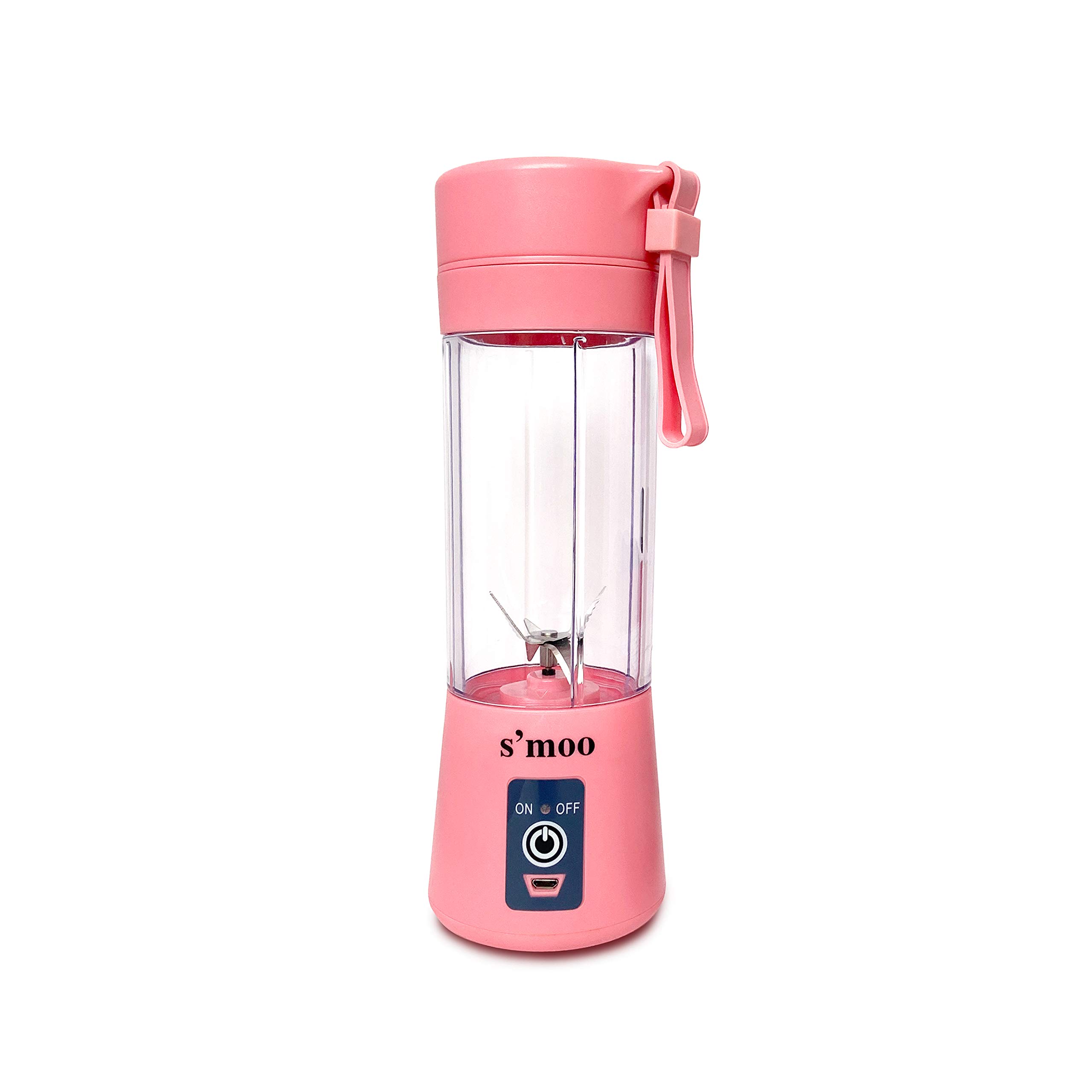 Portable USB Rechargeable Blender for Smoothies & Shakes - 13oz Mini Personal Blender Bottle | Perfect for Gym, Office & Travel | Fast Blending Electric Blender for Healthy Drinks