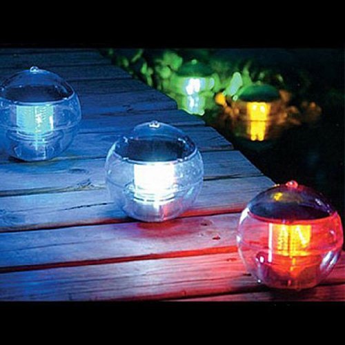 Solar Powered Waterproof 7 Color Changing LED Floating Pool Light - Automatic Globe Lantern for Swimming Pools, Ponds, Parties & Night Outdoor Decoration