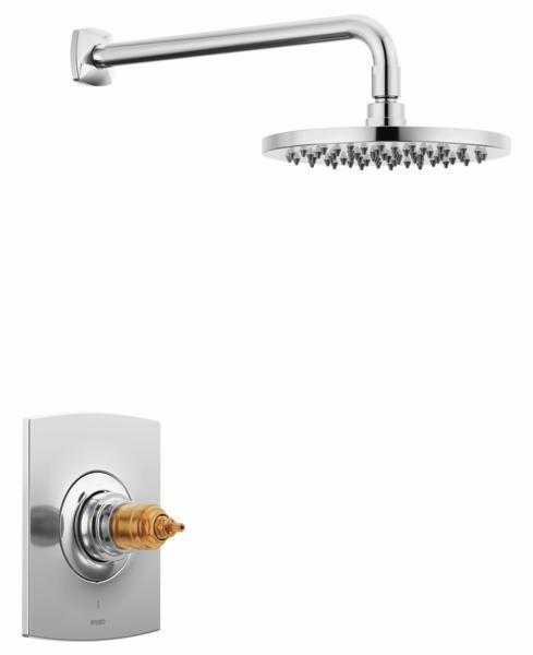Brizo Allaria Thermostatic Shower Trim Kit - Polished Chrome Finish, Handle-Less Design (Model T60267 PCLHP) | Perfect for Modern Bathroom Renovations & Luxury Spa Experience
