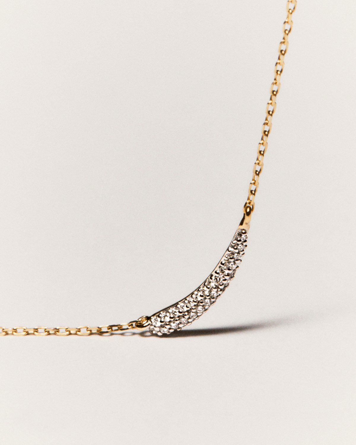 GRID 1 Diamond & Gold Nilo Necklace for Women - Elegant 14K Gold Plated Jewelry with Genuine Diamonds - Perfect for Weddings, Anniversaries & Special Occasions