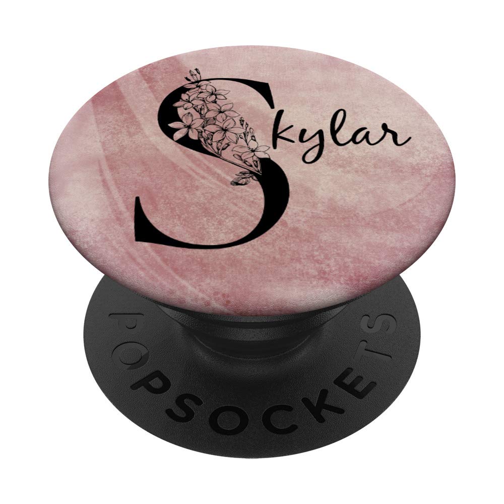 Skylar Personalized Name Floral Rose Pink Grunge Design T-Shirt - Custom Name Apparel for Women & Girls - Perfect for Birthdays, Gifts & Casual Wear