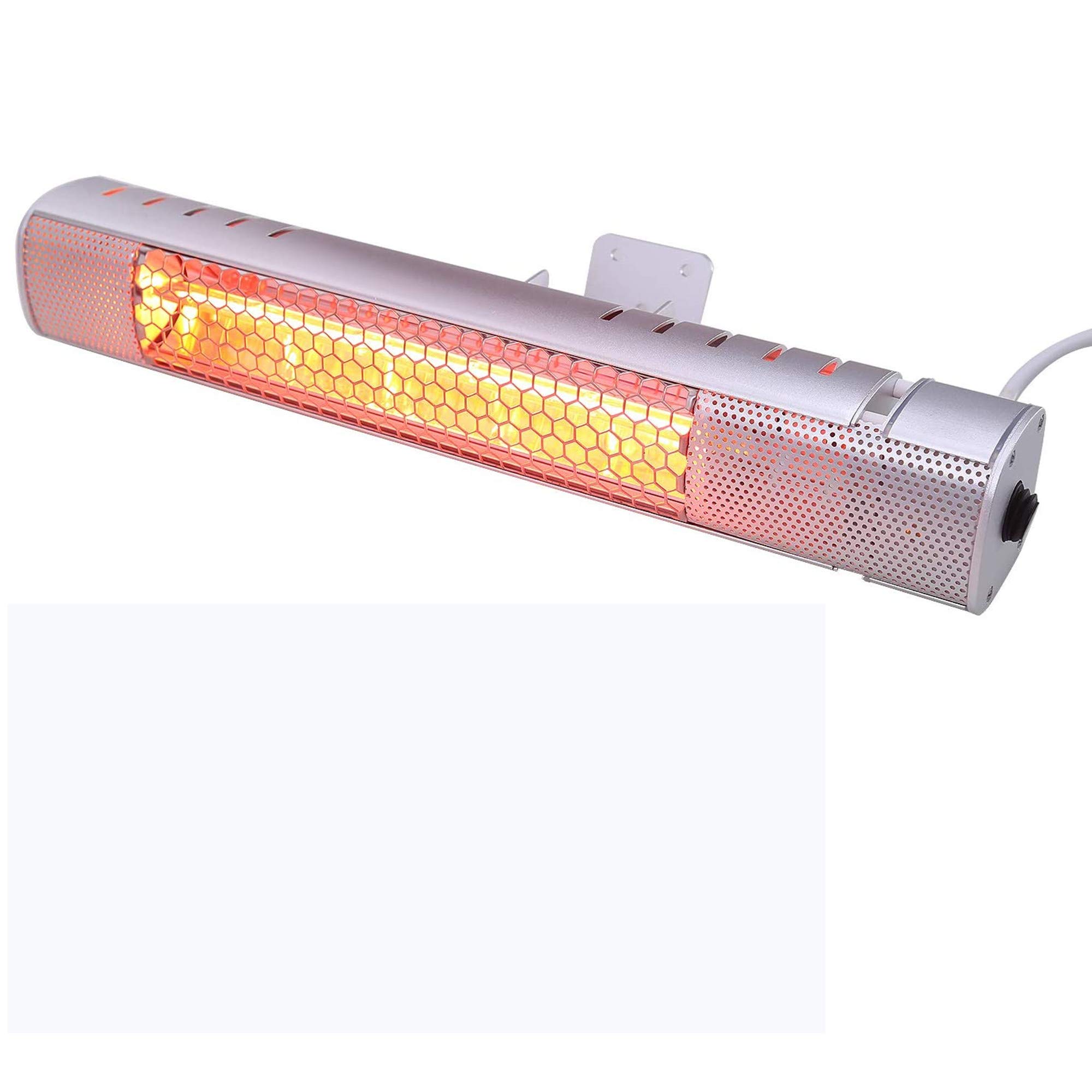 FMXYMC Patio Infrared Heater - Fast Heating, IP65 Waterproof, Wall Mounted Indoor/Outdoor Electric Space Heater for Room, Garage, Backyard, Office - Perfect for Winter Warmth and Outdoor Gatherings