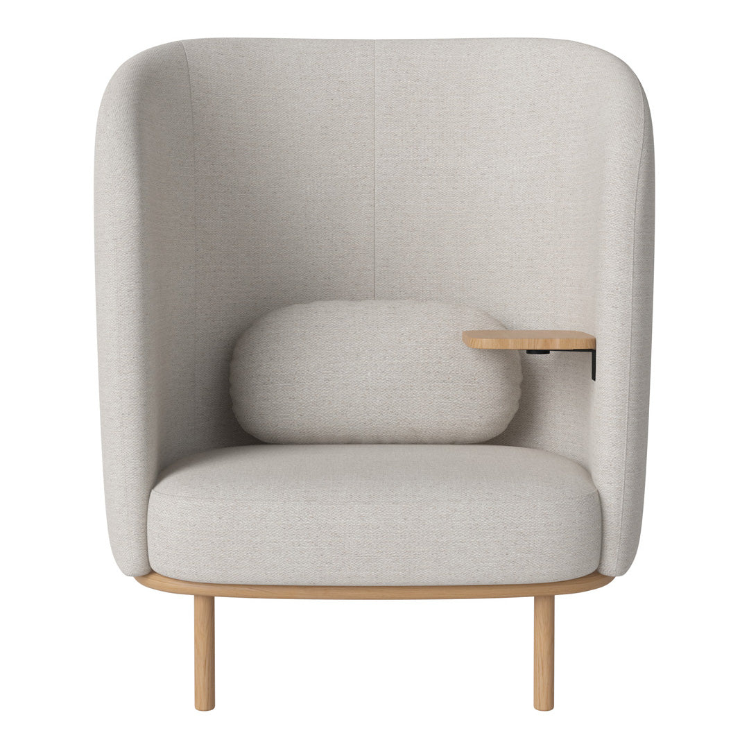 Fuuga Nesting Armchair with Table - Space Saving Modern Lounge Chair for Small Apartments, Living Room, and Office - Perfect for Relaxing, Reading, and Entertaining Guests