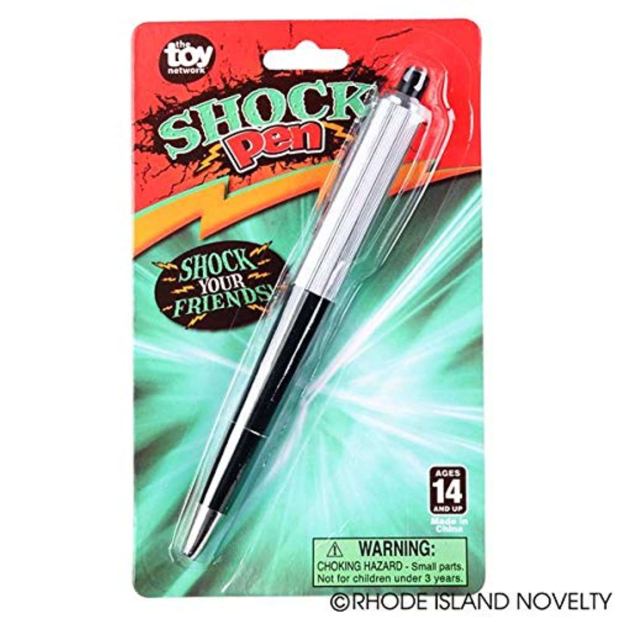 Funny Prank Shocking Pen - Electric Shock Gag Gift for Jokes & Office Pranks - Perfect for April Fools Day, Halloween & Birthday Parties