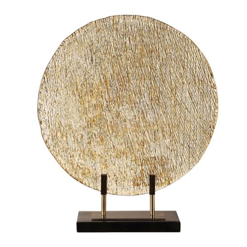 21 Inch Art Glass Charger Plate - Elegant Handcrafted Decorative Serving Tray for Dining Table, Wedding Centerpiece, and Home Decor