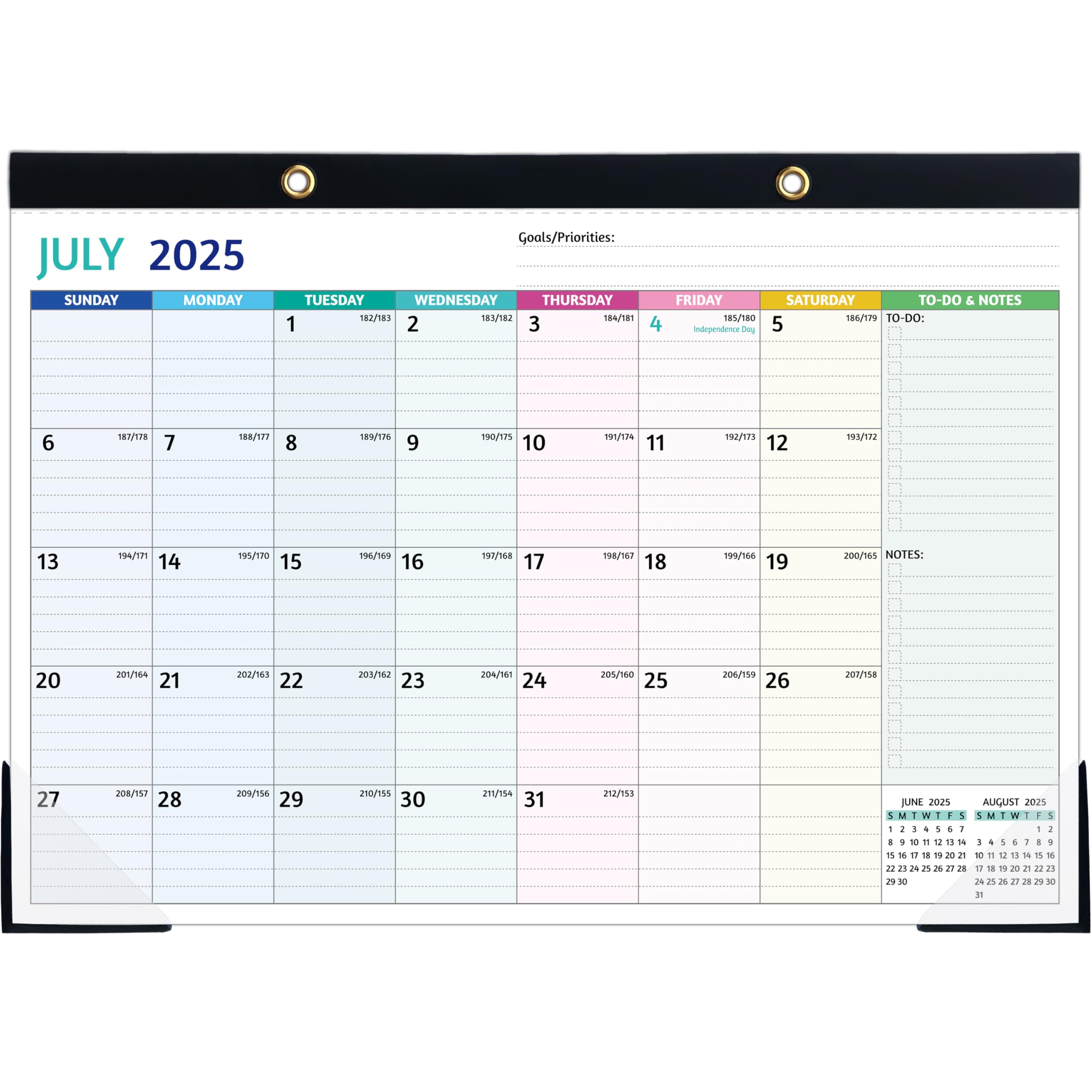 2025-2026 Monthly Desk Calendar (July 2025 - December 2026) - 18-Month Large Planner 17