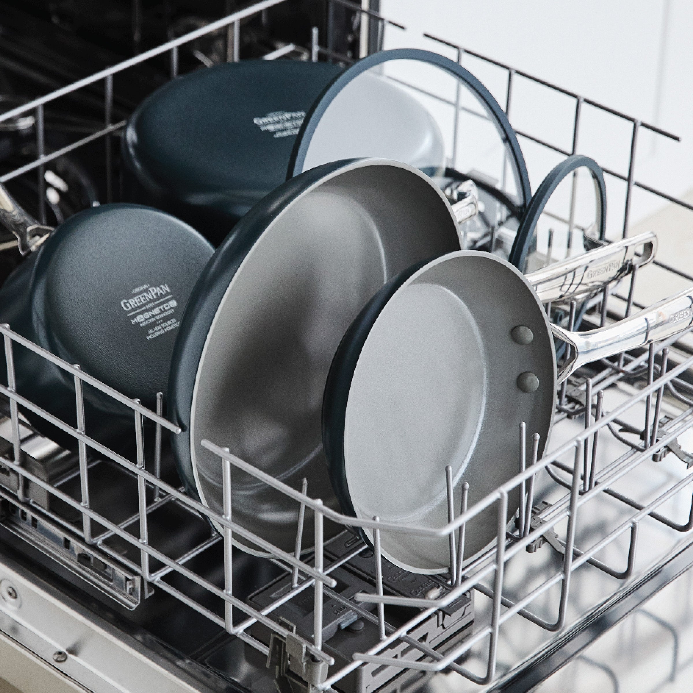 Eras Ceramic Nonstick 11-Piece Cookware Set - Slate Gray | Durable & Healthy Non-Toxic Pots & Pans for Frying, Boiling & Baking | Perfect for Home Kitchen & Professional Chefs