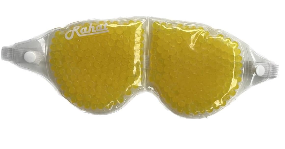 Cooling Gel Eye Mask for Dark Circles & Puffy Eyes - Soothing Relief for Dry Eyes, Redness & Pain - Reusable & Stretchable Eye Patches for Relaxation & Sleep - Made in India - Perfect for Travel, Office & Home Use