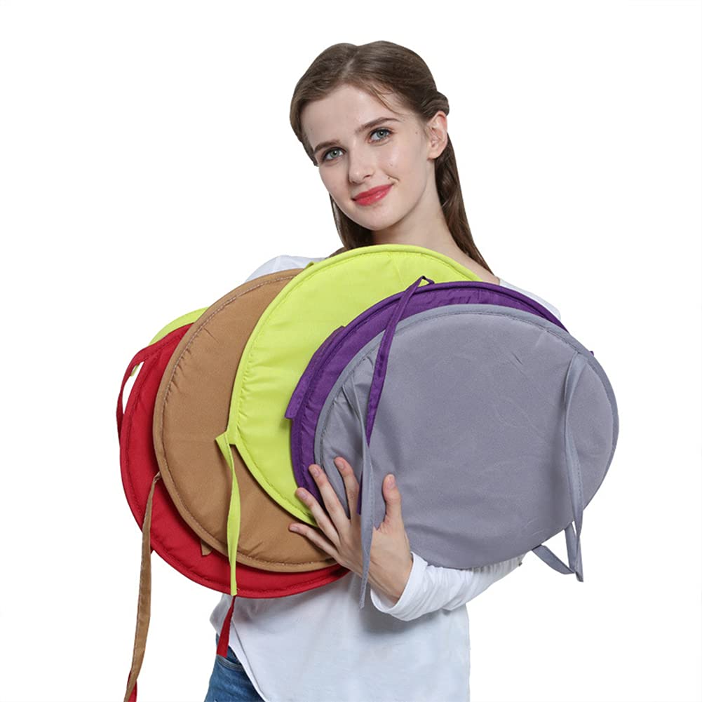 Round Seat Cushions for Patio Chairs - 30cm/38cm Waterproof Outdoor Garden Chair Pads with Removable Cover - Perfect for Indoor/Outdoor Use in Garden, Balcony, and Living Room