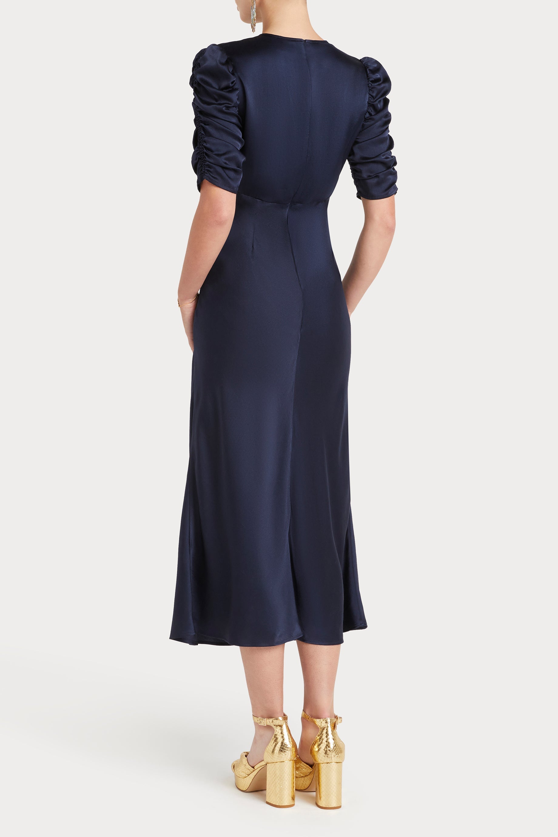 Husk FRIDA DRESS Navy Blue Women's Summer Maxi Dress - Perfect for Beach Vacations, Date Nights & Casual Outings