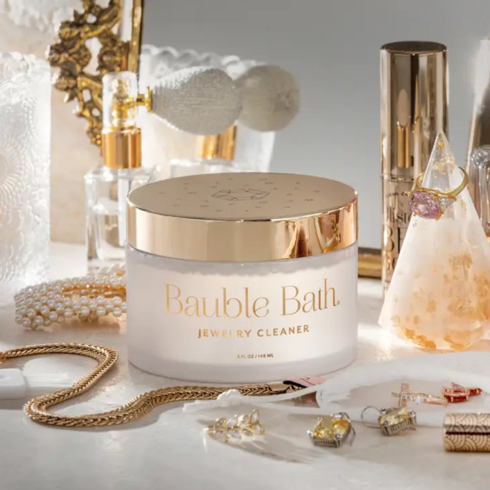 Bauble Bath Jewelry Cleaner - Ultrasonic Jewelry Cleaning Solution for Rings, Necklaces & Earrings - Perfect for Home & Travel Use