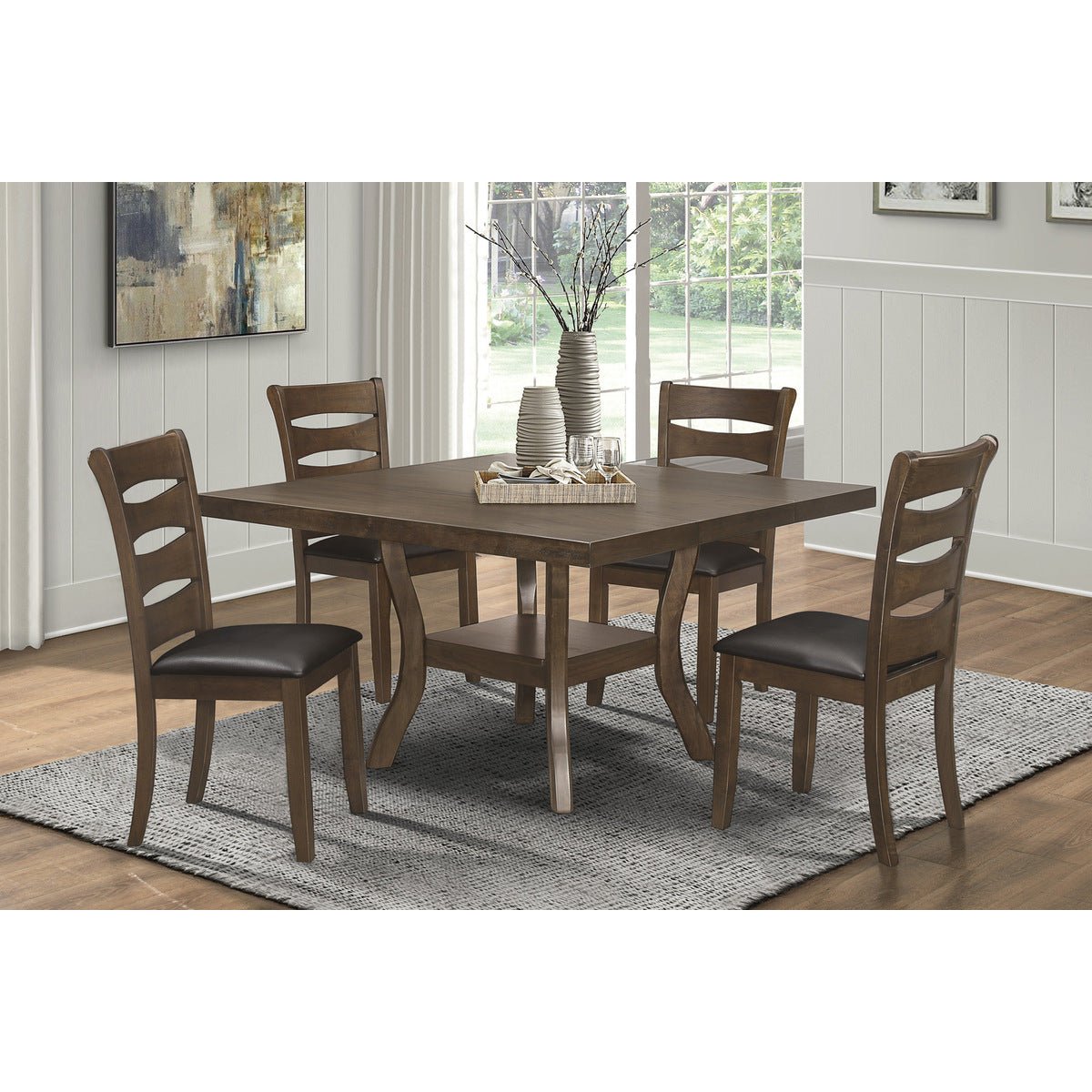 Darla Collection Expandable Dining Table with Butterfly Leaf - Perfect for Small Spaces, Family Gatherings & Dinner Parties
