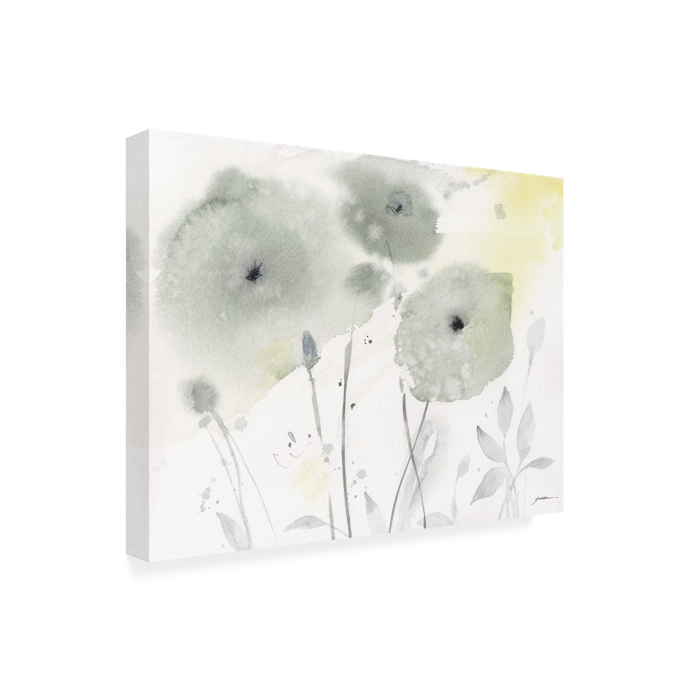 Sheila Golden 'The Sun Came Out' Canvas Wall Art Print - Modern Abstract Landscape Painting for Living Room, Bedroom & Office Decor