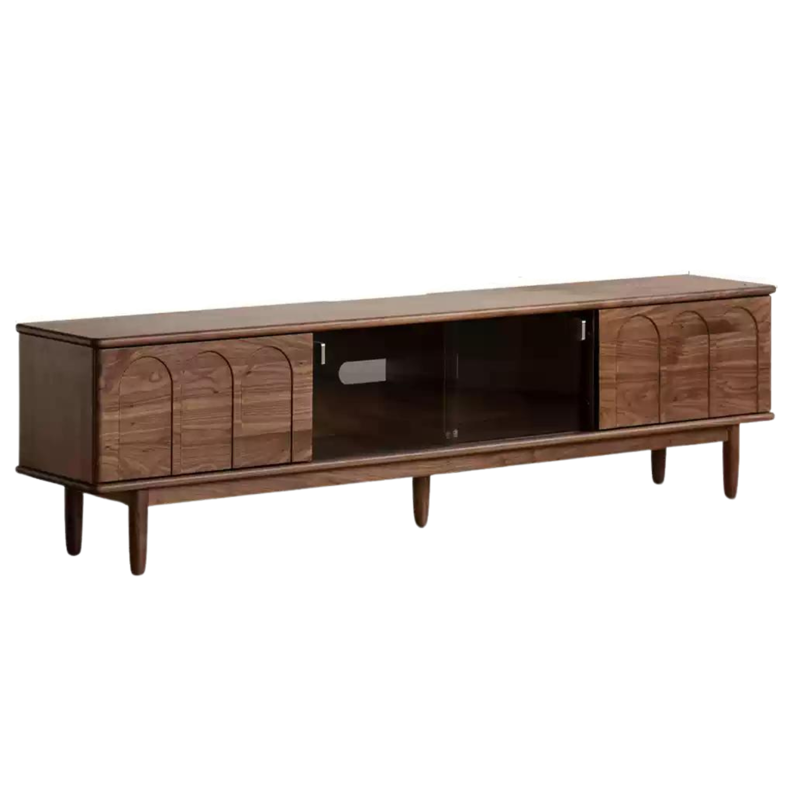 94.4x13.7x19.6 inch / 240x35x50cm / Rich Dark Walnut color / TV cabinet