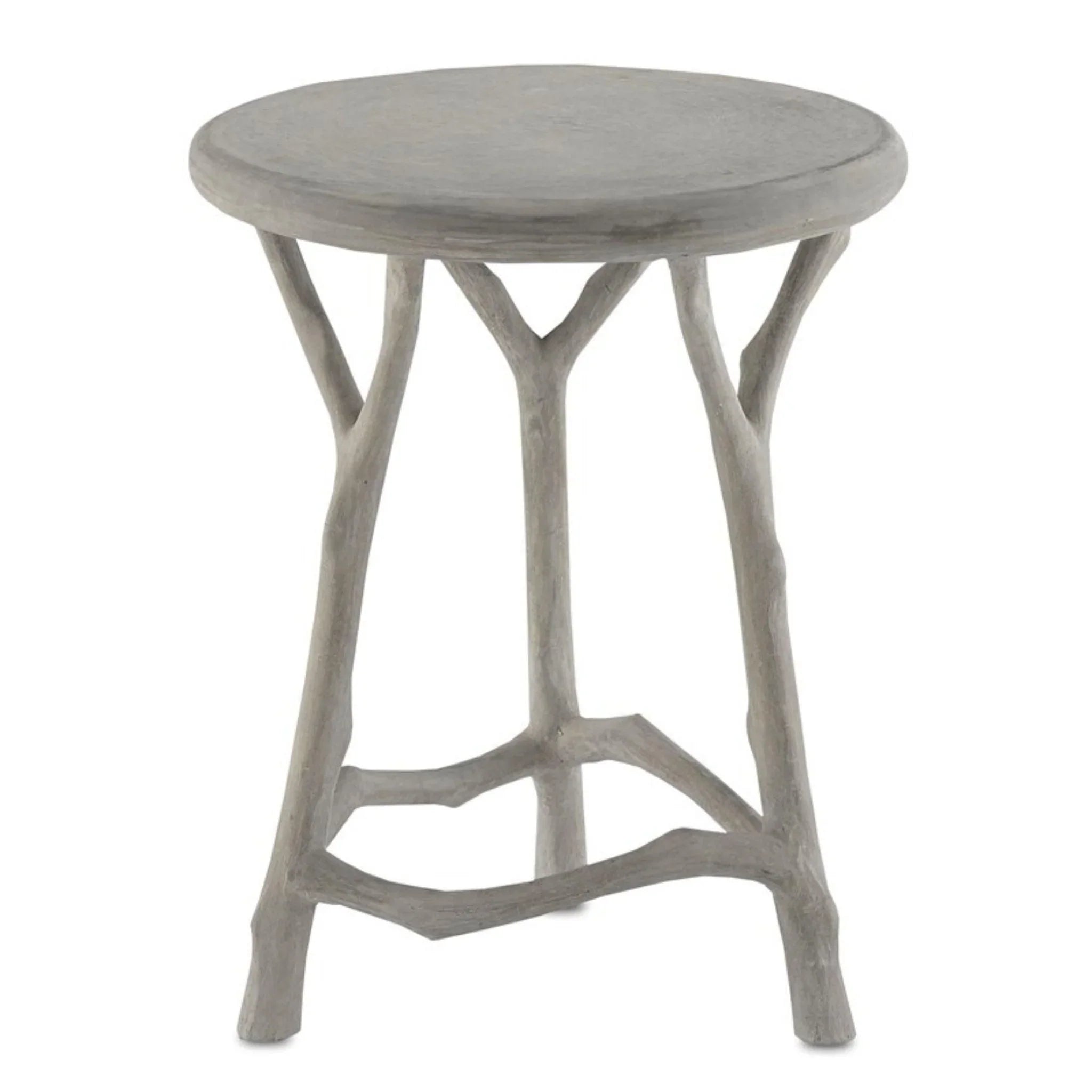 Modern Concrete Side Table - Industrial Chic End Table for Living Room, Bedroom, or Outdoor Patio - Durable & Stylish Accent Furniture for Home Decor