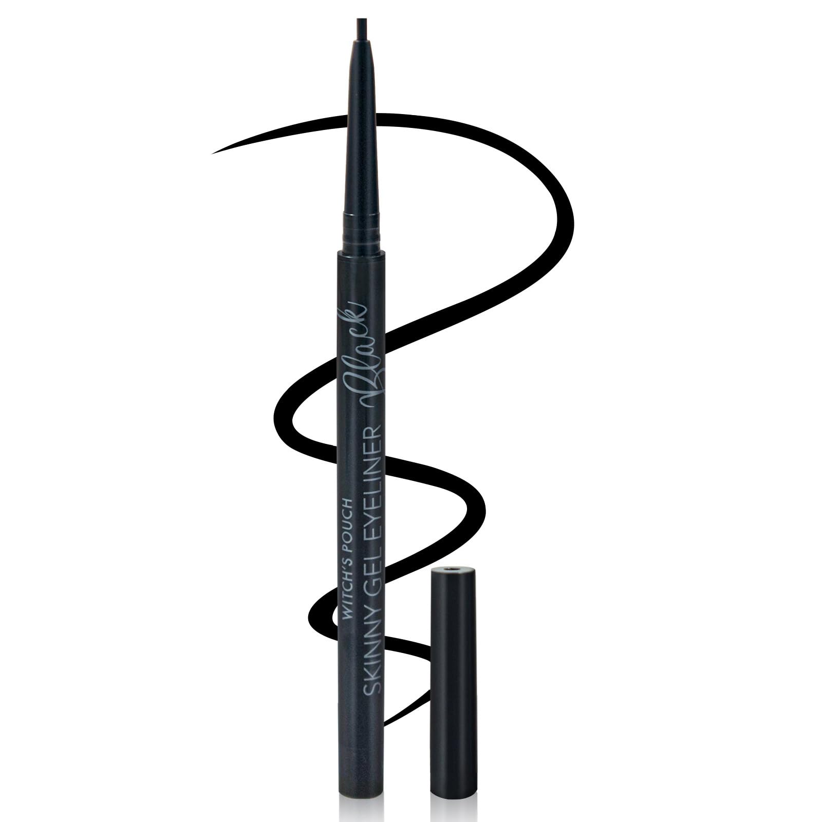 Waterproof & Smudge-Proof Black Eyeliner Pencil - Witch's Pouch Long-Lasting Eye Makeup for Day & Night Wear - Perfect for Parties, Halloween, Cosplay & Everyday Makeup Looks