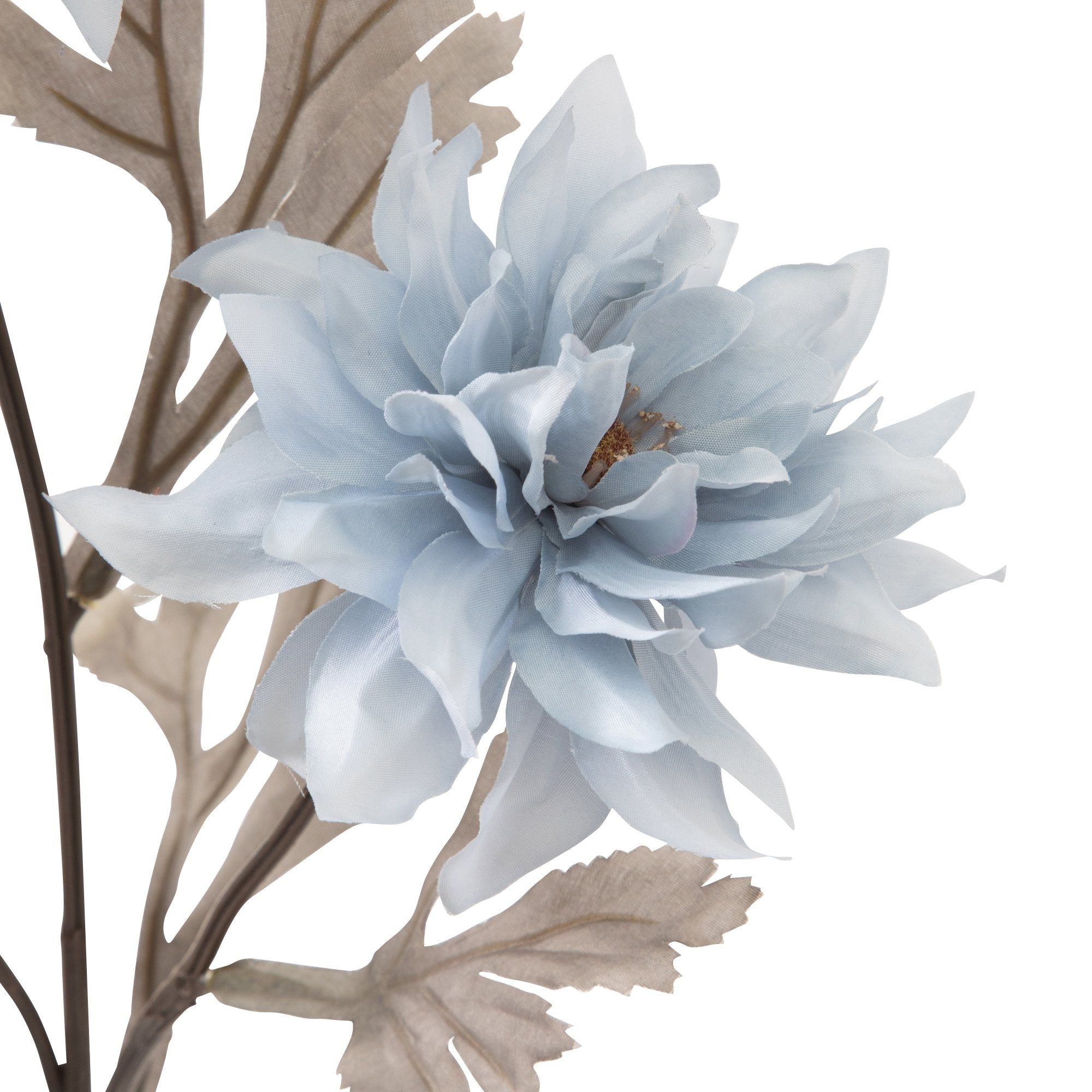 Blue Dahlia Artificial Flower - Realistic Silk Floral Arrangement for Home Decor, Wedding Centerpieces, and Party Decorations