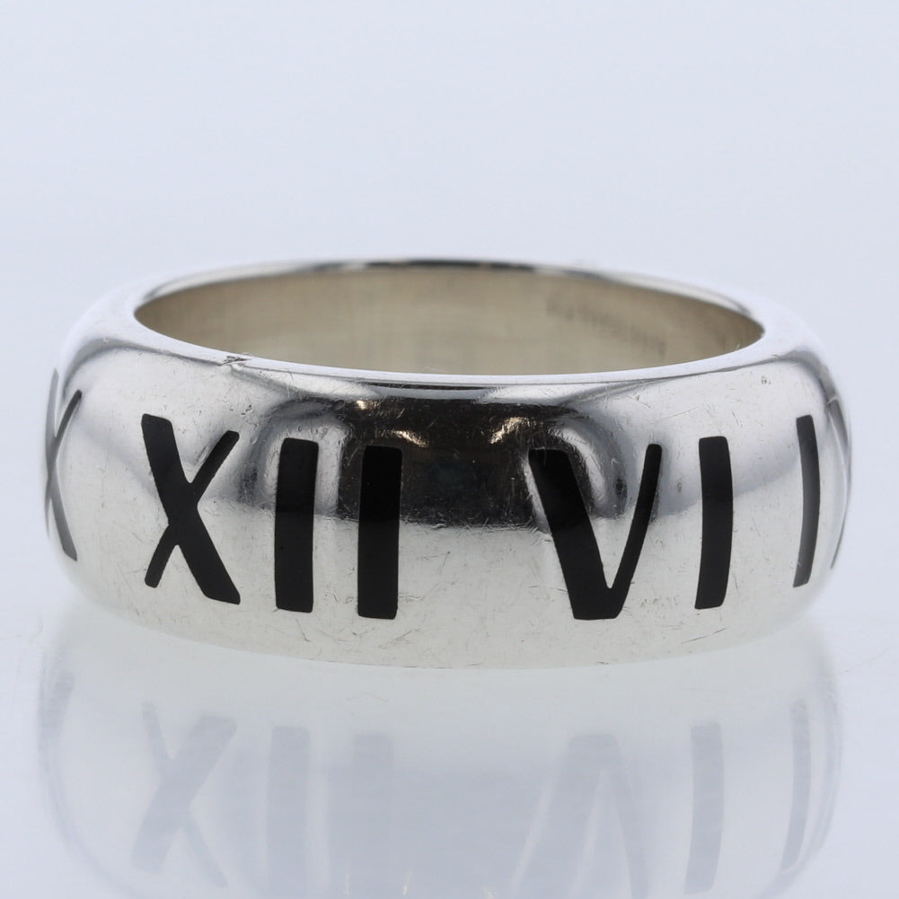 2003 Atlas Band Ring - Vintage Inspired Silver Ring for Men & Women - Perfect for Weddings, Anniversaries & Everyday Wear