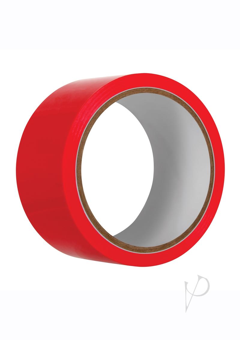 Bondage Tape 65ft Red - Self-Adhesive Restraint Tape for BDSM, Bondage Play & Sensual Exploration - Perfect for Couples, Spicing Up Intimacy & Role Play Scenes