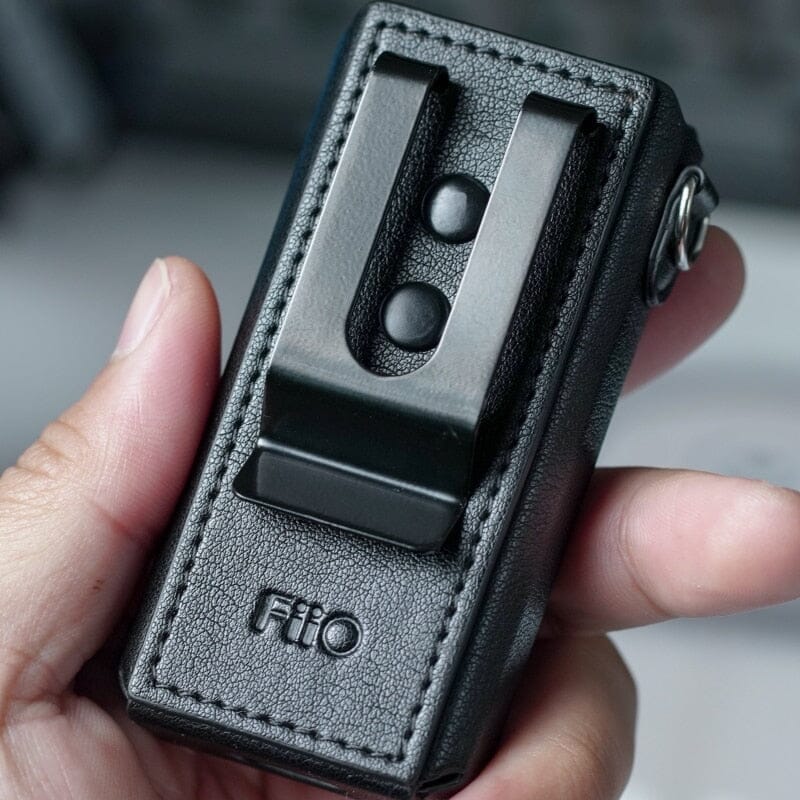 FiiO SK BTR7 Leather Protective Case - Premium Cover for BTR7 Bluetooth DAC/AMP - Perfect for Travel, Work & Outdoor Activities