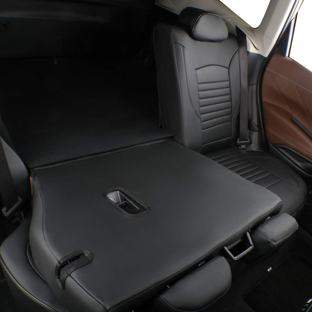 Premium Leather Seat Covers Full Set for Subaru Forester 2014-2018 - Custom Fit Front & Back Car Seat Protectors (Black) | Durable Car Accessories for Comfort & Style | Perfect for Road Trips, Daily Commutes & Family Adventures