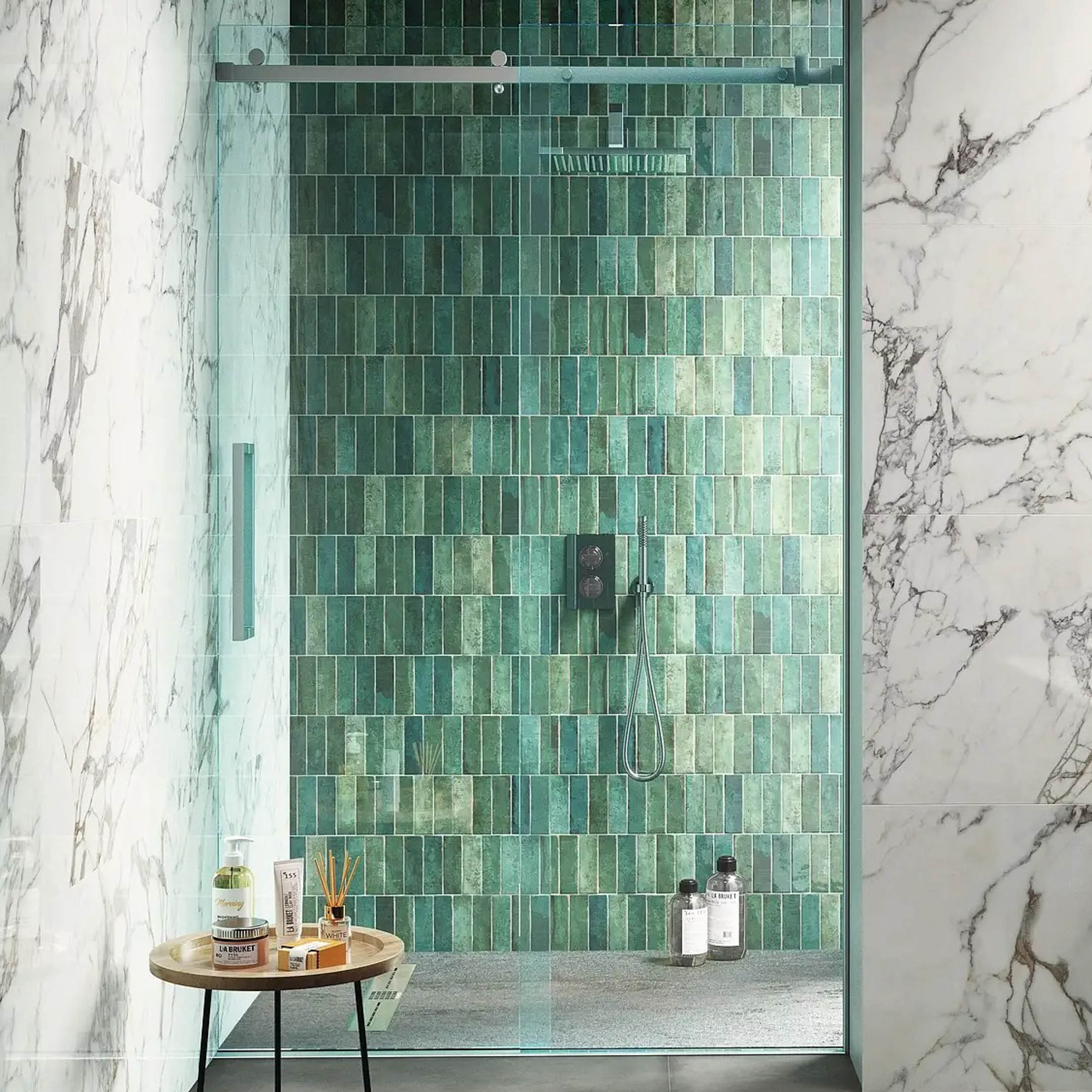 Premium Tennessee Zellige 2x6 Subway Wall Tile - Handmade Ceramic Backsplash Tile for Kitchen, Bathroom & Shower - Waterproof & Durable Glossy Finish