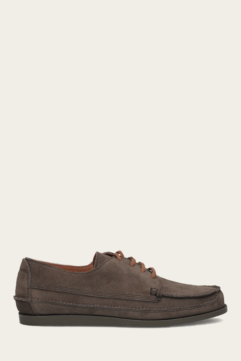 Mason Field Moc Storm Grey Suede Boots - Men's Casual Slip-On Shoes for Outdoor Walking & Everyday Wear