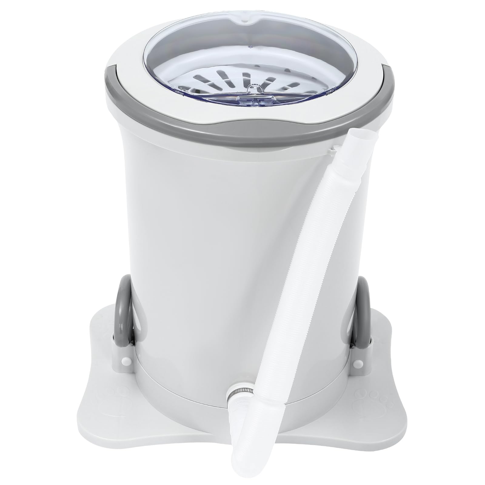 3 Gallon Manual Spin Dryer - Portable Non-Electric Clothes Dehydrator for RV, Camping, Apartment & Dorm | Compact Laundry Solution for Small Spaces (White) - Perfect for Travel, Emergency Use & Off-Grid Living