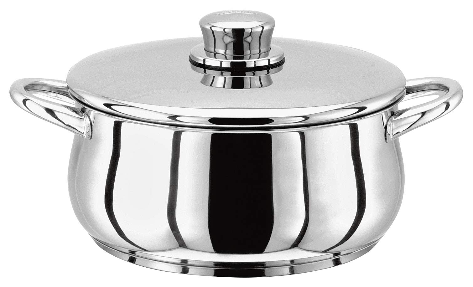 Premium 1000 Stainless Steel Casserole Pot with Lid - 16cm (1.3L) Induction Compatible, Oven & Dishwasher Safe - Perfect for Soups, Stews & Baking - Lifetime Warranty