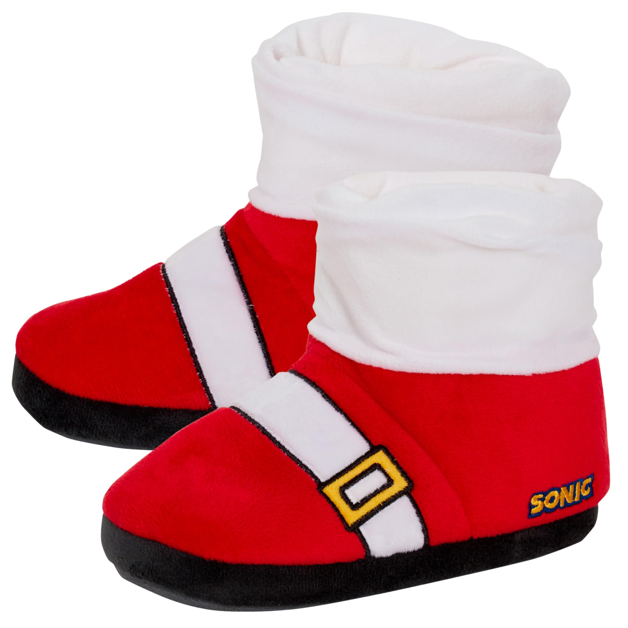 Sonic The Hedgehog Kids Slipper Boots - Fleece House Shoes for Boys & Girls - Cozy Gamer & Dress Up Costume Accessories - Perfect for Indoor Play, Sleepovers, and Themed Birthday Parties