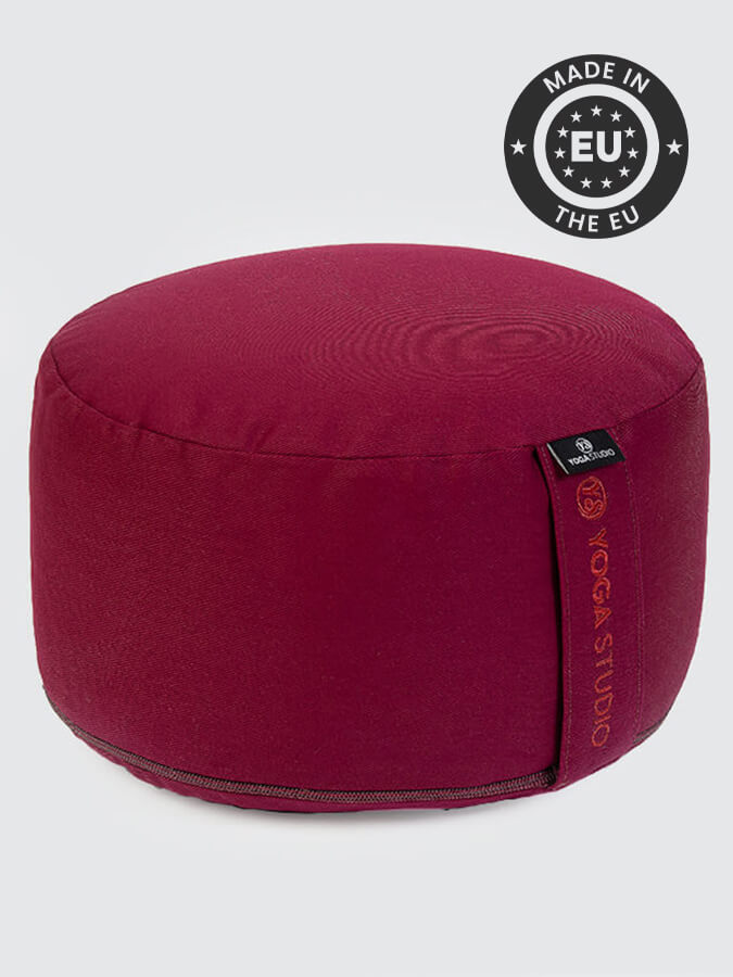 Premium Large Yoga Meditation Cushion - Zafu Bolster for Yoga Studio, Home Practice & Zen Meditation - Ergonomic Support for Cross-Legged Sitting & Mindfulness Sessions
