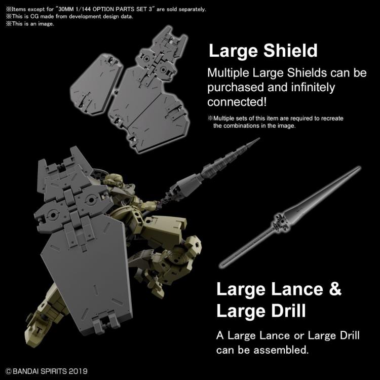 Bandai 30 Minutes Missions 30MM #W 09 1/144 Scale Model Kit - Option Part Set 3 for Custom Builds | Perfect for Gundam Enthusiasts & DIY Modelers | Great for Display, Collection, and Creative Customization