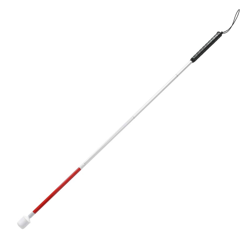 Foldable Reflective Walking Cane - Lightweight Adjustable Crutch for Seniors & Elderly with Anti-Shock Tip - Ideal for Hiking, Travel & Daily Mobility Support