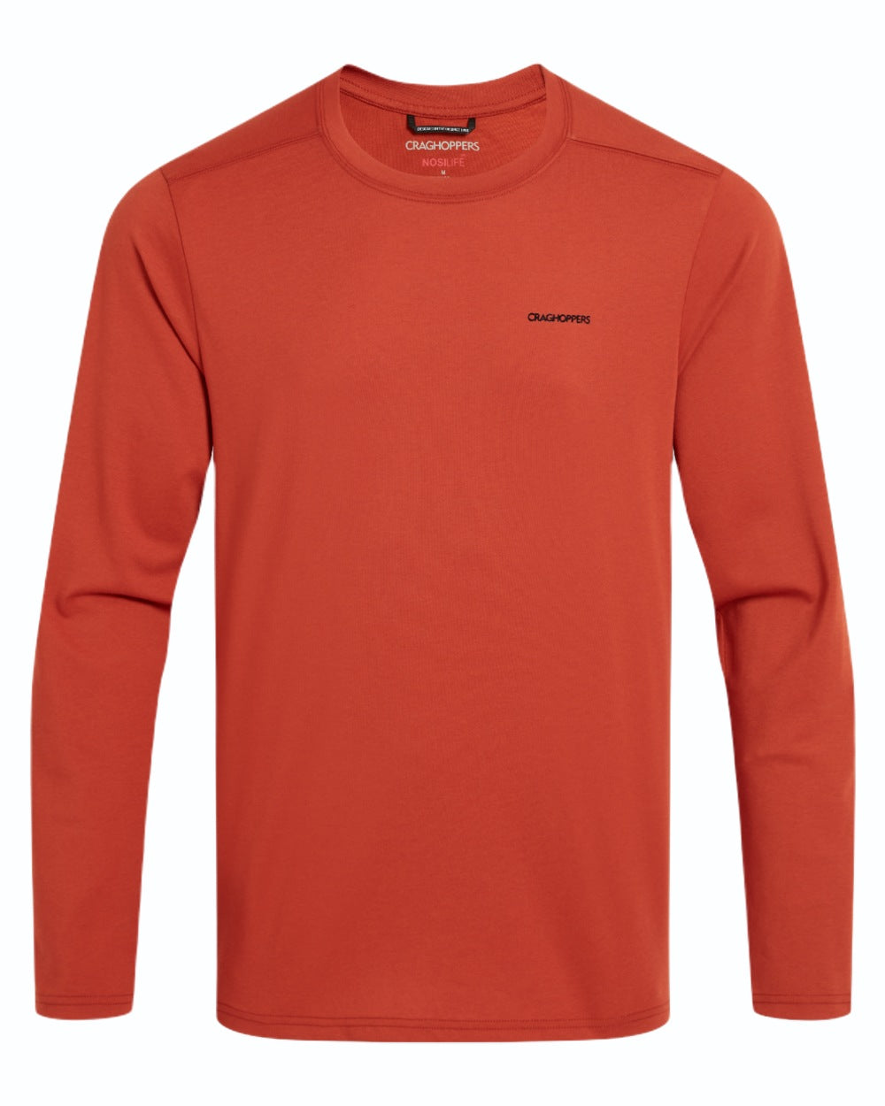 Craghoppers Men's Nosilife Abel Long Sleeved T-Shirt - Insect Repellent Outdoor Shirt for Hiking, Camping & Travel