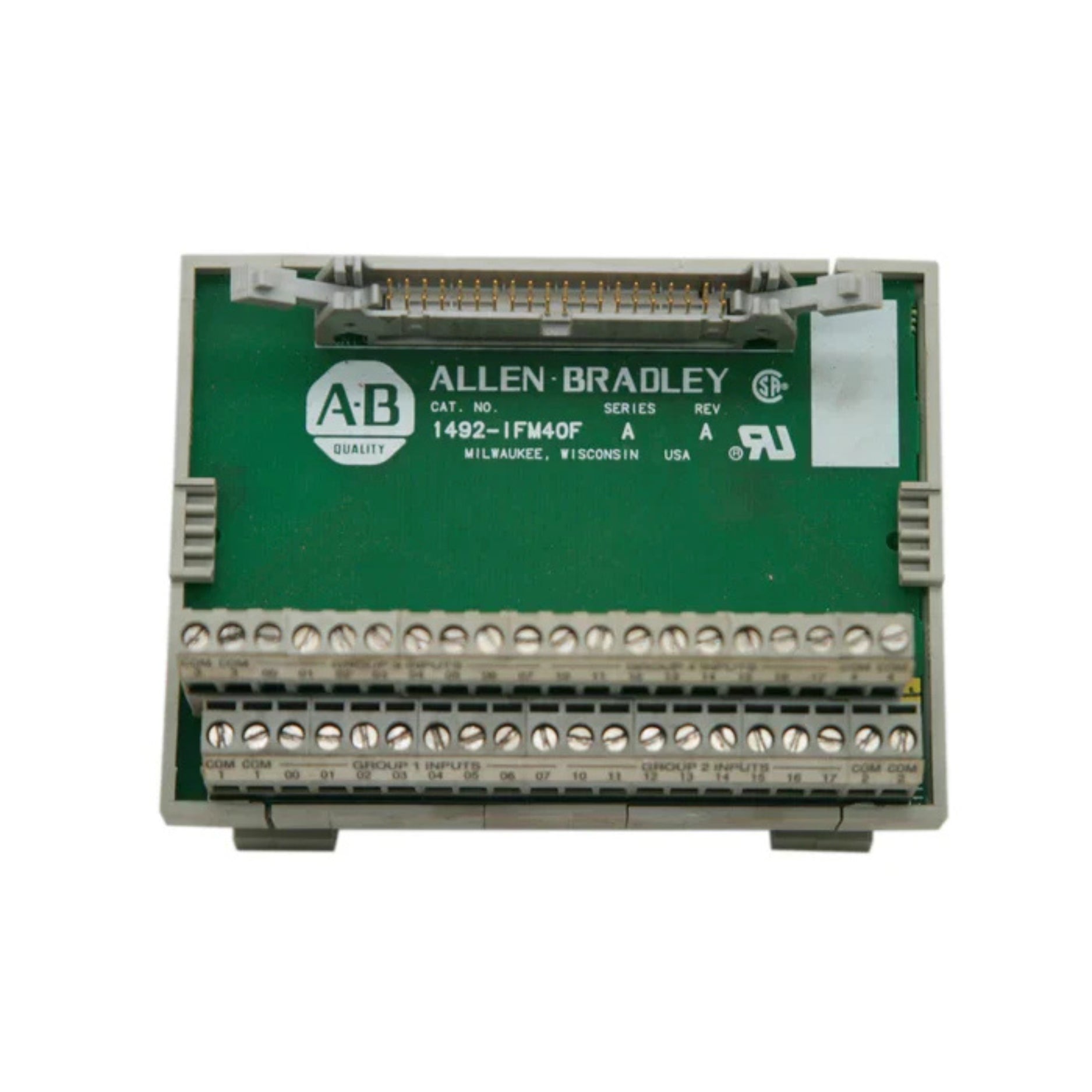 Allen Bradley 1492 IFM40F DIN Rail Mount Interface Module - Industrial Automation & Control Systems for PLC Applications
