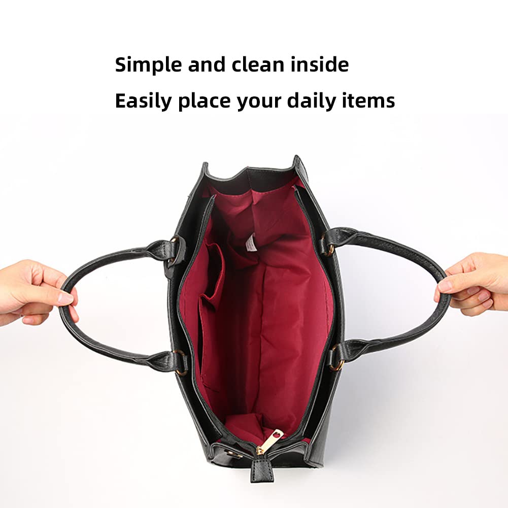 Premium Leather Tote Bag for Women - Stylish Designer Handbag with Top Handle & Crossbody Strap - Perfect for Work, Travel & Everyday Use