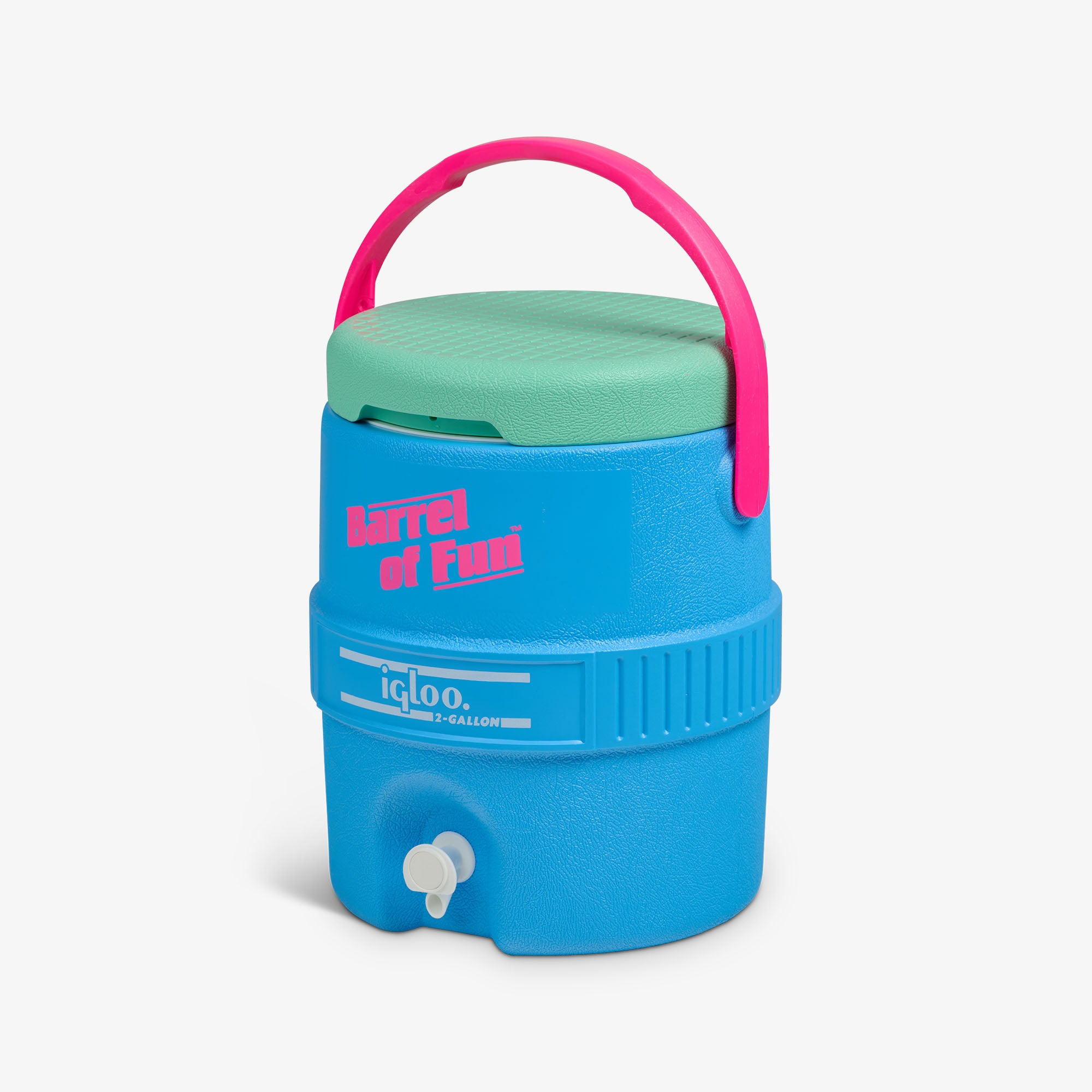 Vintage Retro Barrel of Fun 2 Gallon Jug - Classic Party Drink Dispenser for BBQ, Picnics & Outdoor Gatherings