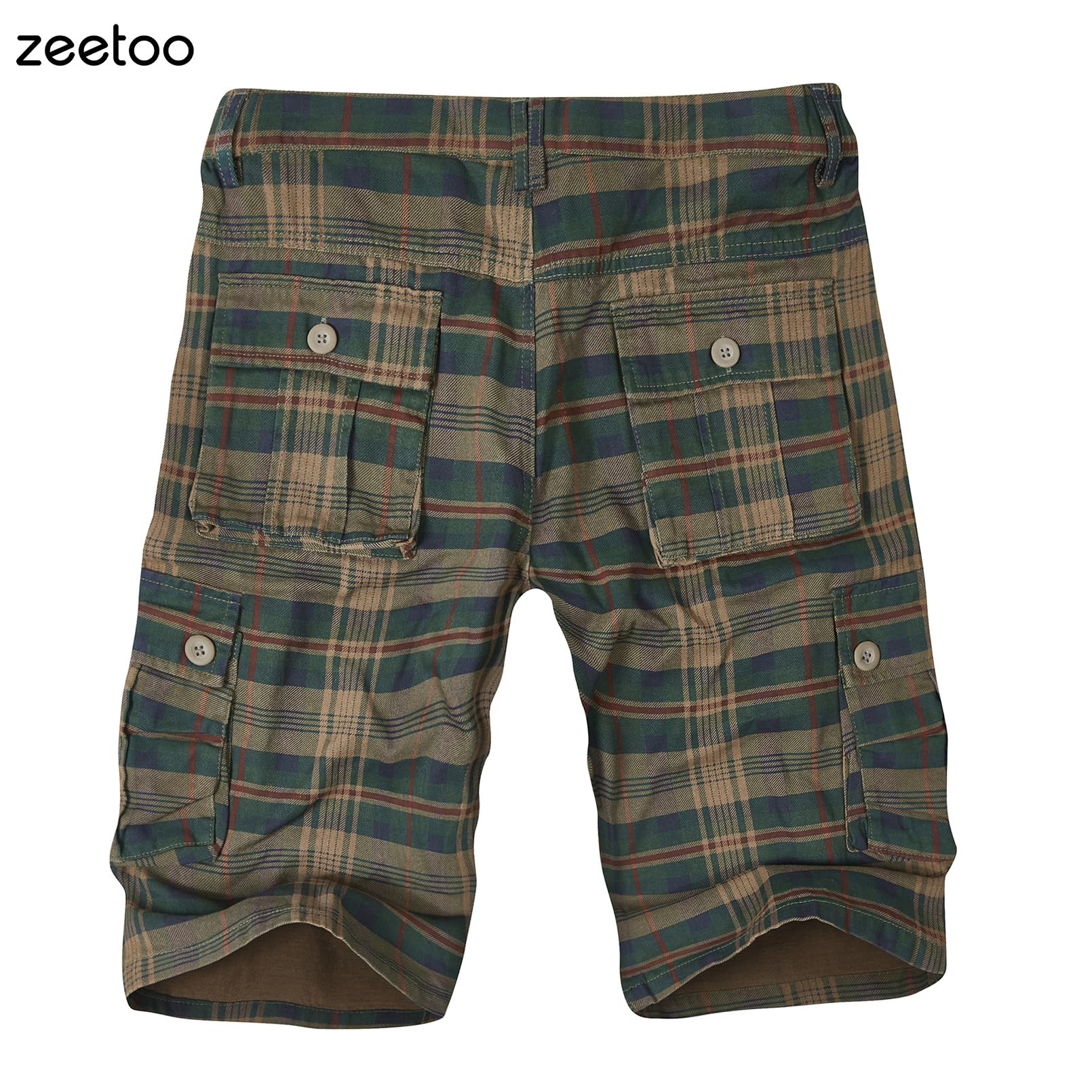 Zeetoo Men's Camo Cargo Shorts - Classic Relaxed Fit with Multi-Pockets | Durable Outdoor Hiking, Camping & Summer Casual Shorts