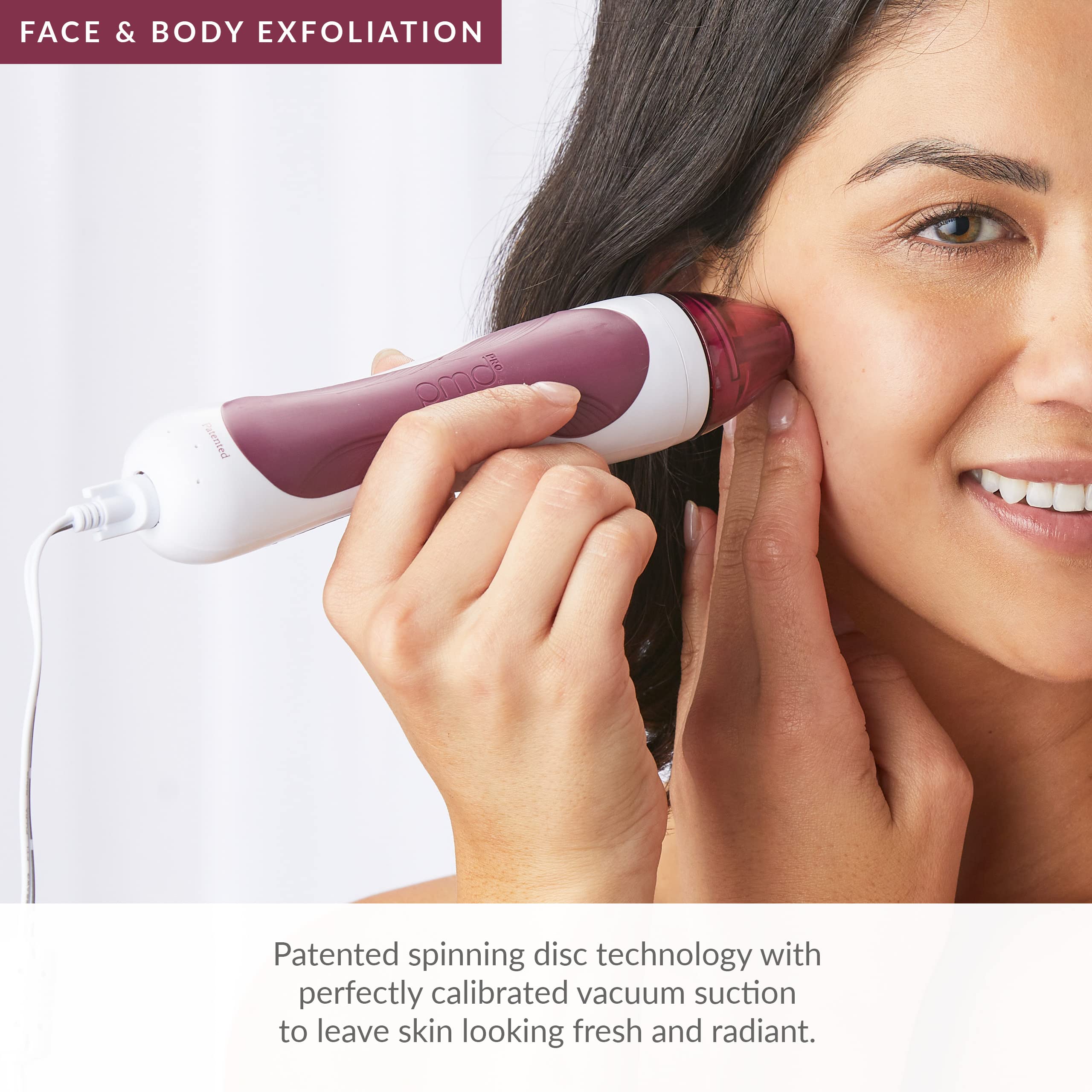 PMD Personal Microderm Pro - At-Home Microdermabrasion Machine Kit for Face & Body - Exfoliating Crystals & Vacuum Suction for Glowing Skin - Adjustable Speed Settings - Perfect for Anti-Aging, Acne Scars & Skin Rejuvenation at Home