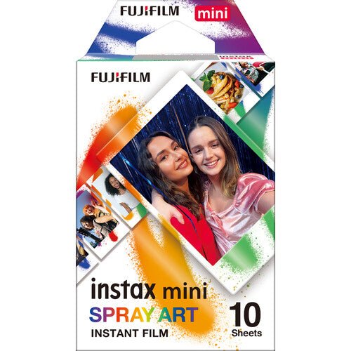 FUJIFILM INSTAX MINI Spray Art Instant Film (10 Exposures) - Creative Instant Photos for Parties, Travel & DIY Scrapbooking